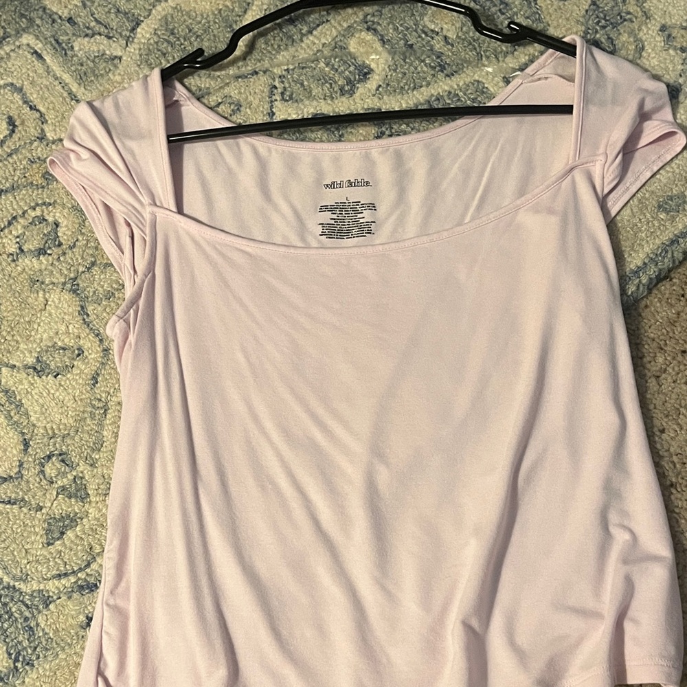 wild fable Light Pink Off-Shoulder Camisole